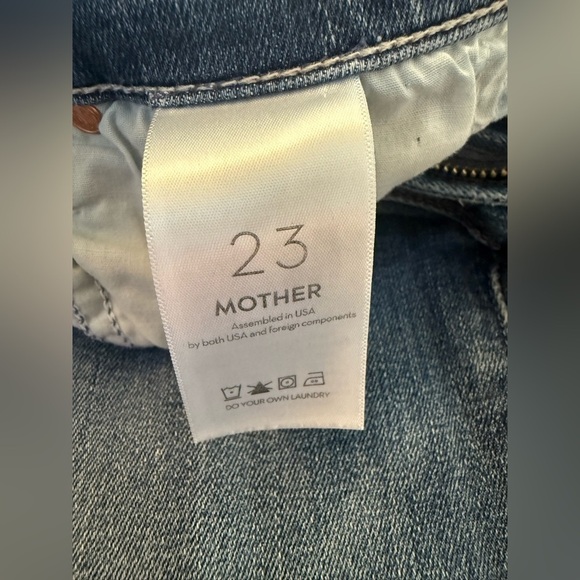 Mother The Insider Crop Step Chew Jeans in Dancing on Coals Size 23 - Picture 6 of 13